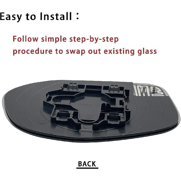 Right Passenger Side Mirror Glass Replacement For 2014 2015 2016 2017 HONDA ODYSSEY Mirrors - For HONDA ODYSSEY Side Mirror Glass With Rear Holder