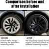 Black 20" Wheel Cover for 2025-2026 Tesla Model Y Refresh