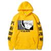 Japanese Anime Jujutsu Kaisen Gojo Satoru Printed Men Hood Men Hoodies Fashion Letter Printed Graphic Sweatshirts Loose Casual
