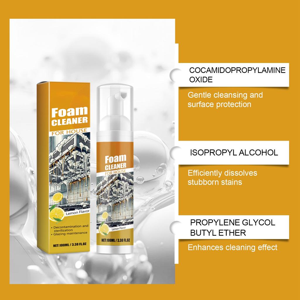 Spumă de curățare, spumă de curățare de uz casnic, curățare de murdărie de uz casnic, curățare eficientă, spumă de decontaminare a podelei, 100 ml