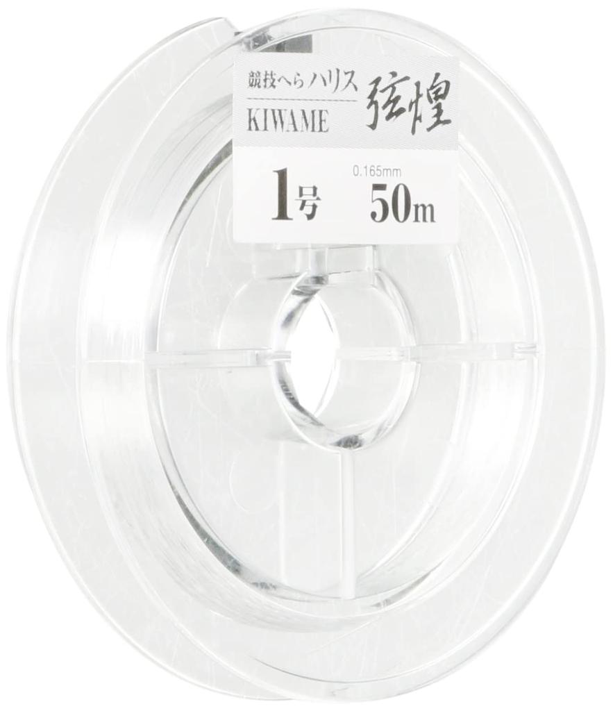 Yamatoyo Tegusu (YAMATOYO) Kirakira Kiwame Bream Line, Nylon, 50m, Size 1, Clear