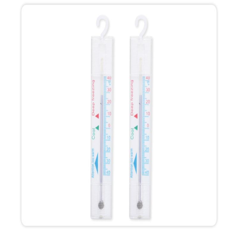 M6CB Freezer Temperature Gauge 1 Pcs Plastic Thermometer with Hook for Kitchen Restaurant Fridge Temp Detection