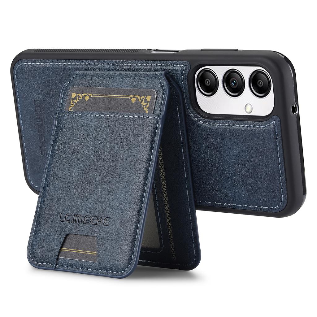 For Samsung Galaxy A14 4G/5G Magnetic Case Detachable Card Holder Leather+TPU Mobile Cover