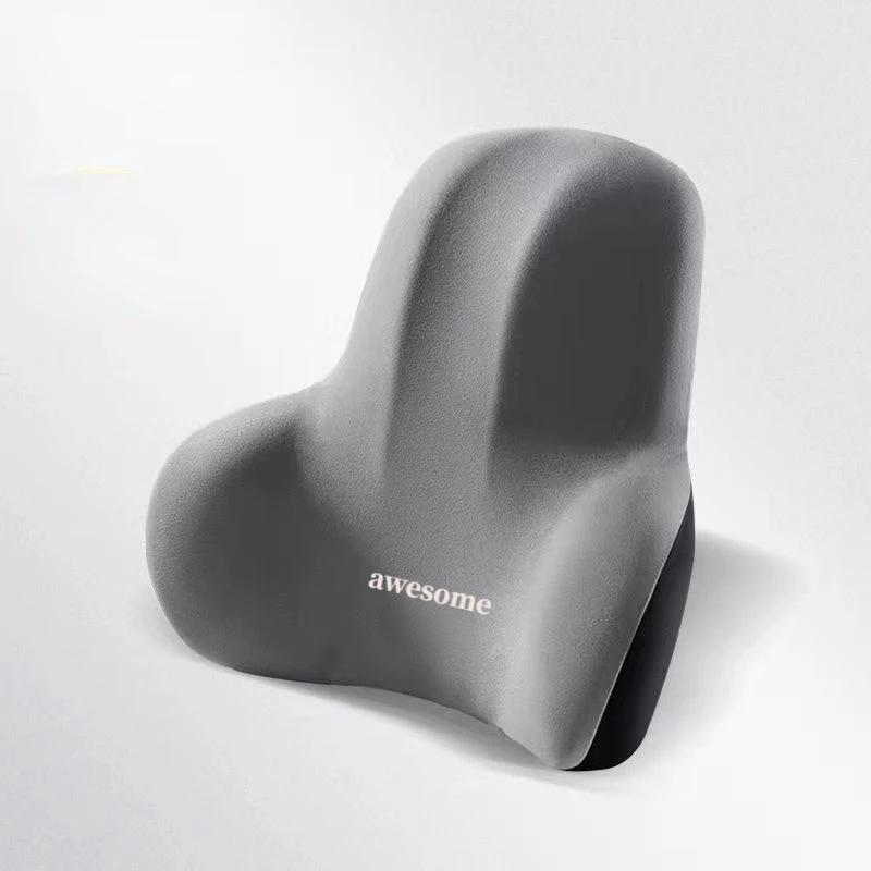 Car Neck Headrest Pillow Memory Foam Waist Cushion Lumbar Support Backrest Travel Neck Cushion Protection Car Vehicle Supplies