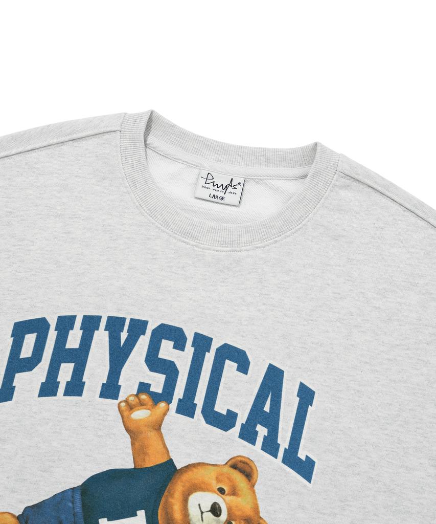 PHYSICAL DEPARTMENT Yoga Bear Sweatshirt_Light Gray