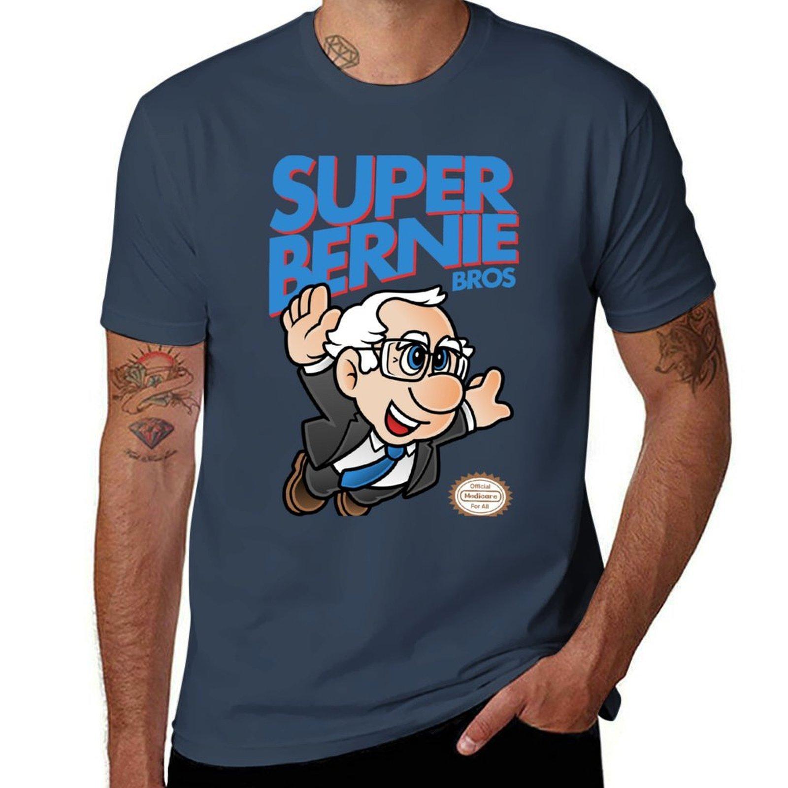 Super Bernie Bros TShirt Regular Fit Plain Tee Shirt S