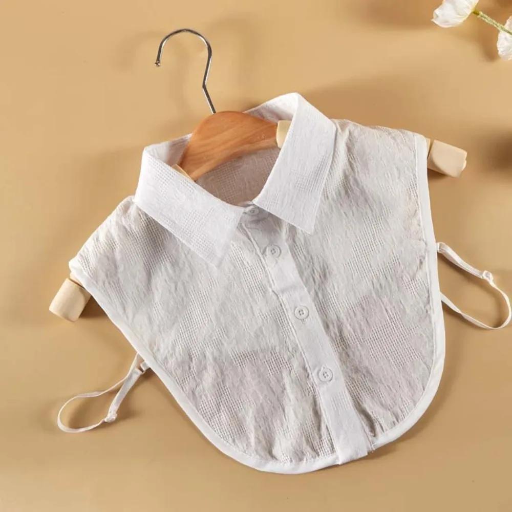 New Women White Lace Fake Collar Vintage Blouse Top Sweater Cotton False Collars Detachable For Shirt Collar Ladies Lace Collars