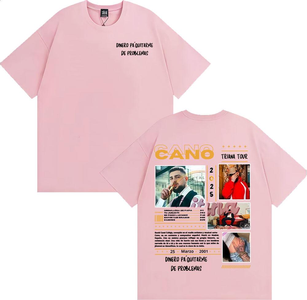 Rapper Cano Triana Tour Album 2025 Print Tee Shirt Men Casual Cotton Short Sleeve T-shirt Male Summer Tops High Quality T Shirt