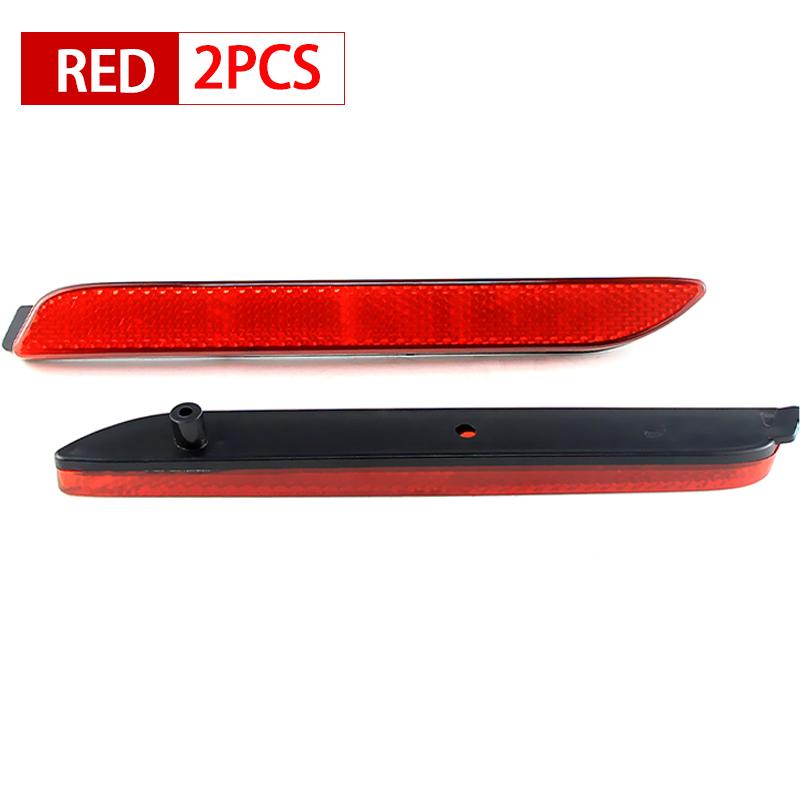 

2PCS For Toyota RAV4 Camry Matrix Sienna Venza Reiz WISH Harrier Aygo Alphard Rear Brake Bumper Reflector Lamp shell no bulb Red Lens No Light