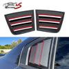 Black & Red Look Window Side Louver Air Vent Cover For Dodge Charger 2011-2021