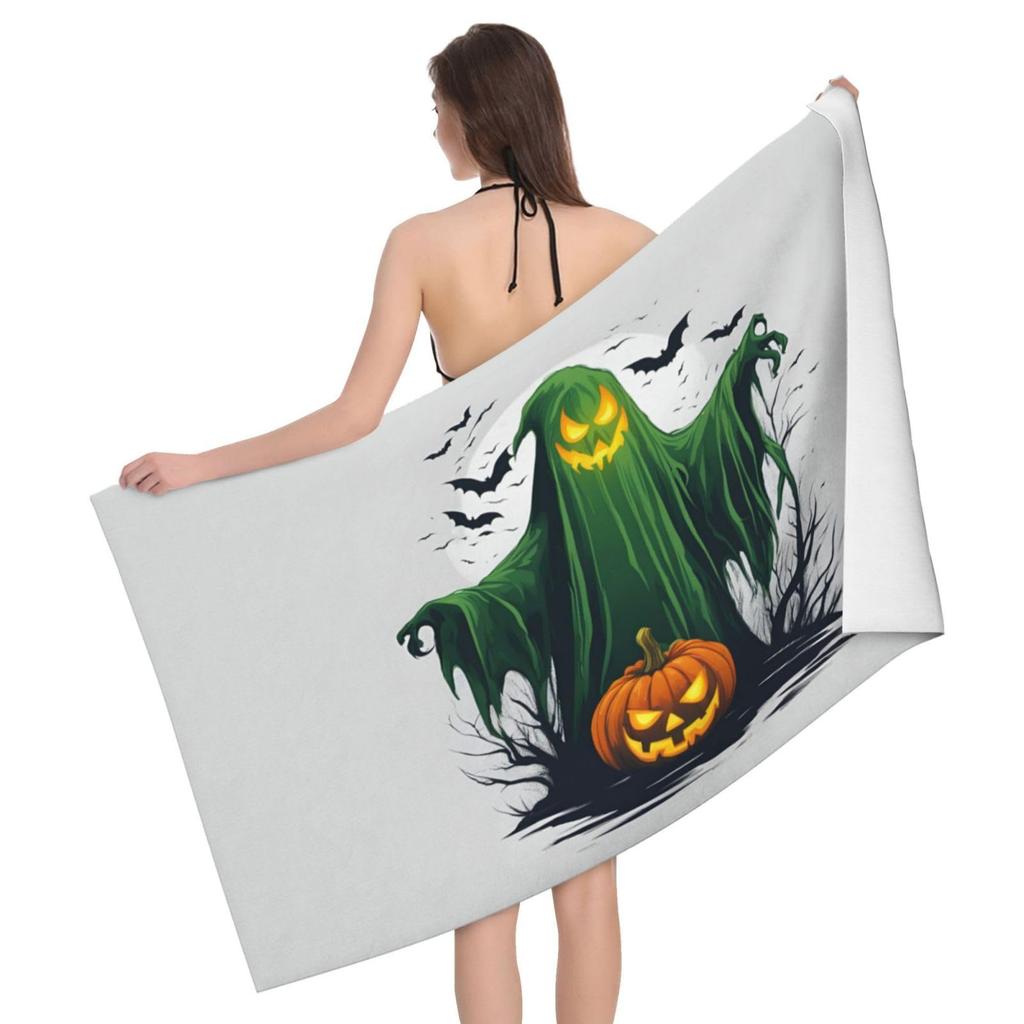 Halloween Beach Towel Microfiber Bath Towels Quick Dry Towel for Swimmers Sand Proof Beach Towels for Hotel Gym Spa Yoga Sports