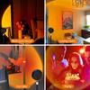 Sunset Lamp Projection, Sunset Night Light Rainbow Projector 180° 16 Color Changing 4 Modes, Vlog, Photography, Decorative, Party Decor, Gift for Wome