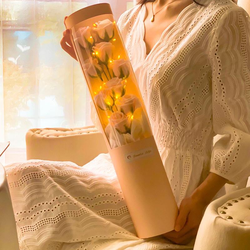 Valentine'S Day Artificial Flowers Roses Soap Bouquet Flowers Creative Valentine'S Day Wedding Gifts Home Decoration