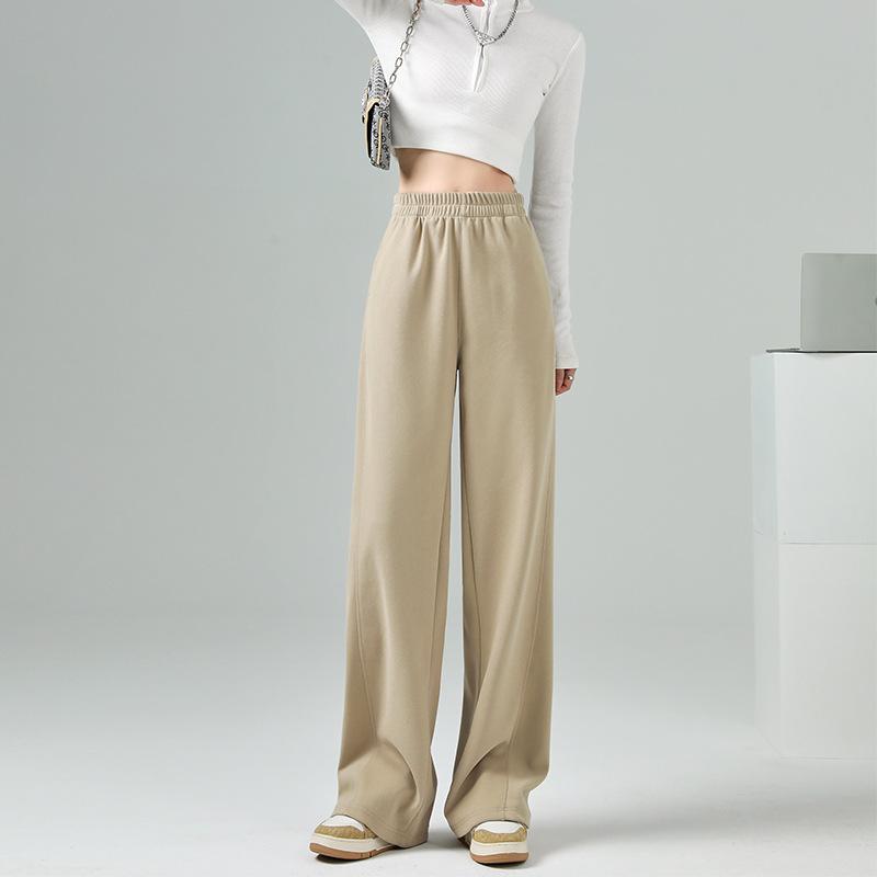 Sport Pants for Women In Spring and Autumn New Chinese Cotton Super Soft Wide-leg Pants Loose Straight Slim Casual Pants