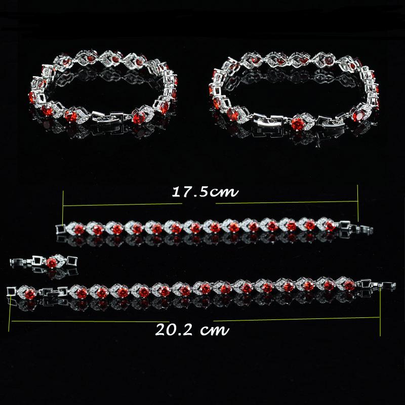 High-End Atmospheric Color Ribbon Diamond White Crystal Zircon Bracelet Women'S Hand Jewelry