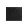 Gucci Silbernes Etikett Double G Logo für Presbyopie Kurzes Bifold Gelochte Leder Geldbörse Herren Schwarz