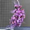 Champagne Matrimonio Fiori Artificiali Fila Feste Centrotavola Arco Decorazione Parete Finestra Sfondo Disponi Oggetti di Scena Foglia Appesa Floreale