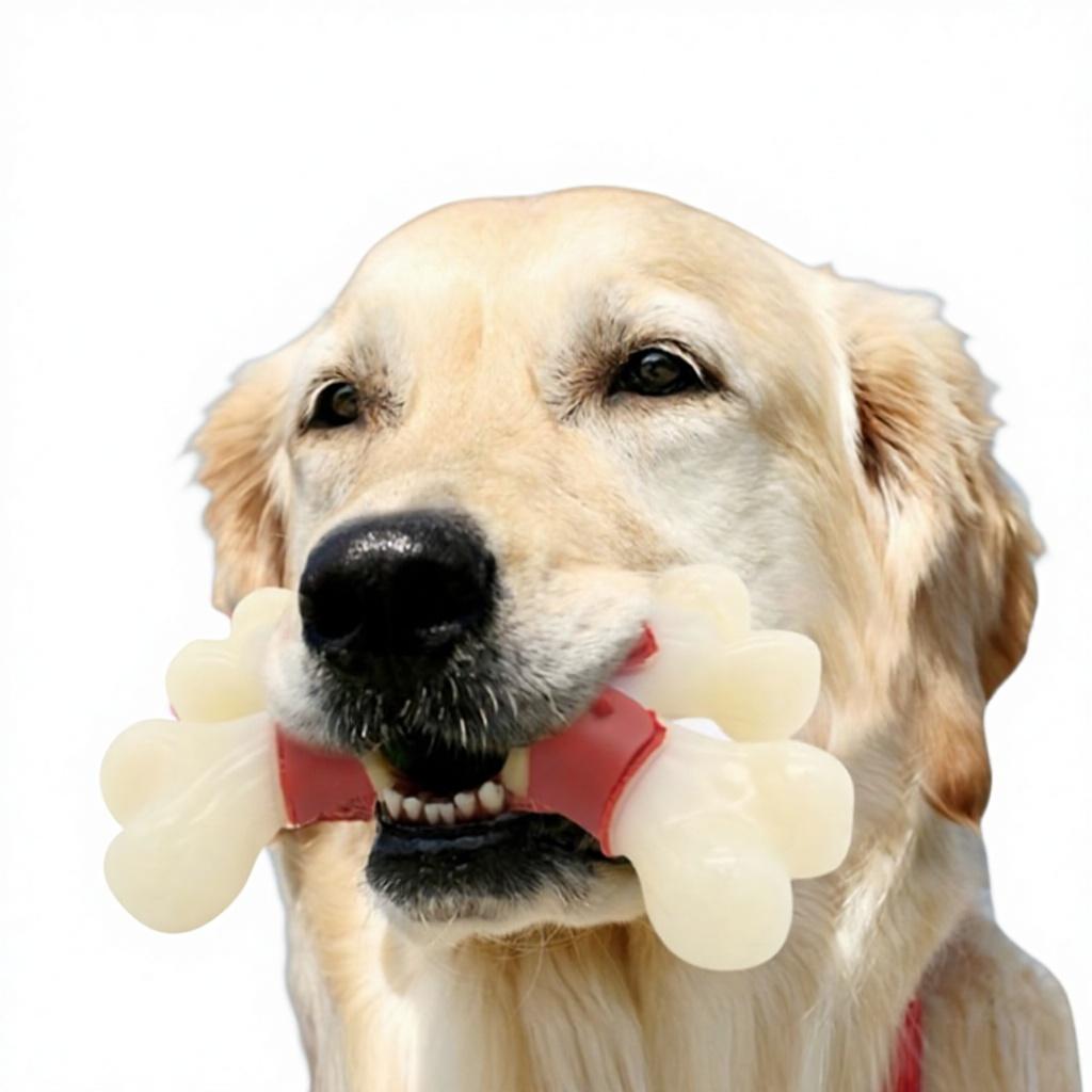 Cross-Border Hot-selling Best-Selling Dog Toy Bite-Resistant Simulation Bone Chew for Large Dogs Teething Stick (Red,Small) красный