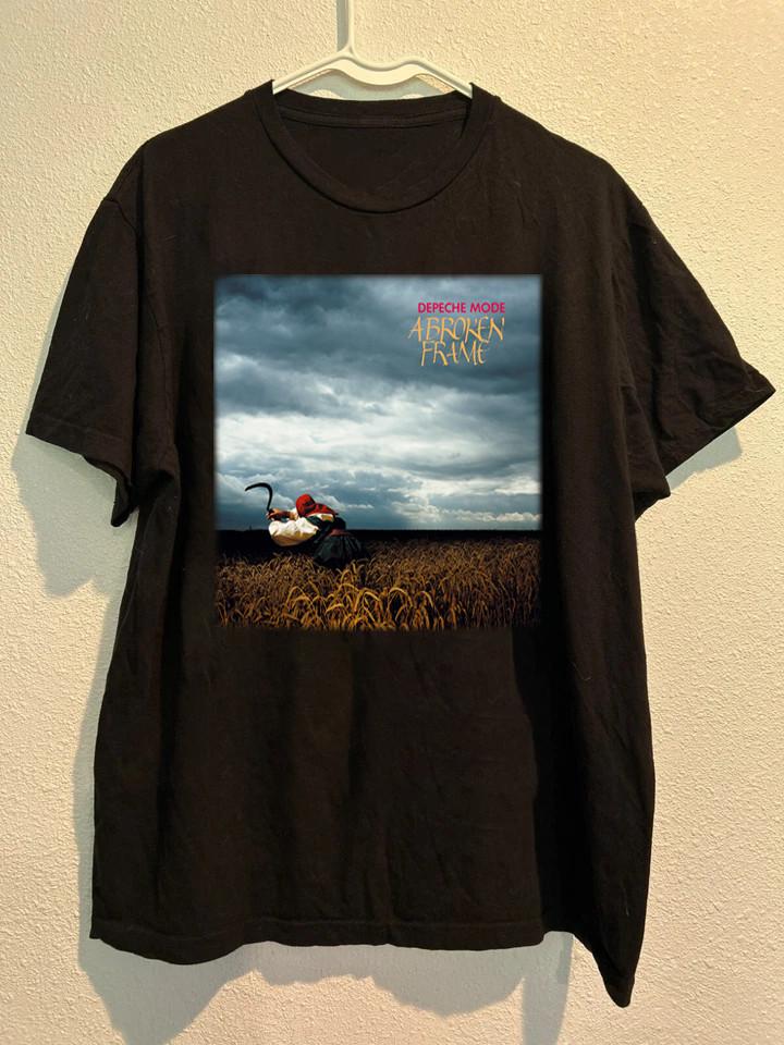Новая футболка Depeche Mode  A Broken Frame  Подарок для фанатов Черная S-5XL Футболка FF103 Унисекс S