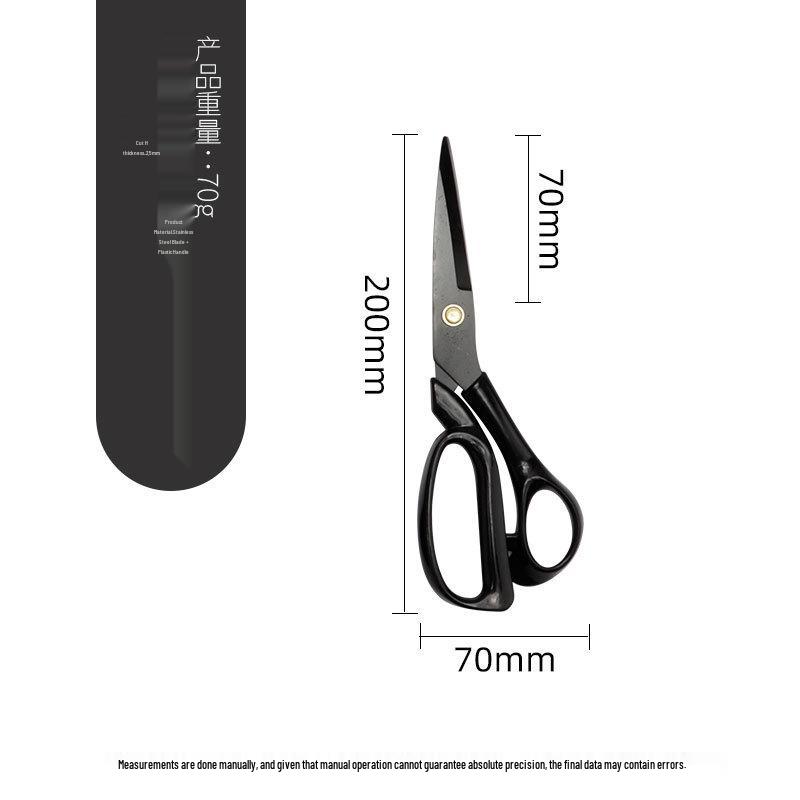 Stainless Steel Anti-Oxidation Tailor Shears with Black Finish - Multi-Size, Fast Shipping Available