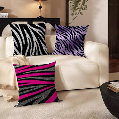 Schwarz Weiß Farbdruck Zebra Kissen Geschenk Heim Büro Dekoration Schlafzimmer Sofa Auto Kissenbezug Hülle 45x45