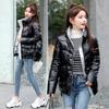 WTEMPO Short Cotton Jacket Women's Winter Korean Version Loose Down Cotton Jacket Bright Face Thickened Warm Coats