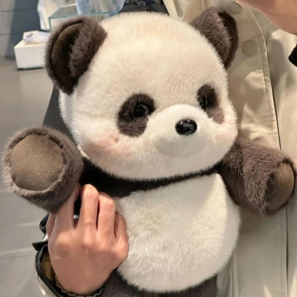 Realistyczny Kawaii Szop Panda Pluszowa Zabawka Poduszka Pluszowa Pluszowa Zabawka Pluszowy Puszysty Boże Narodzenie Prezent Dekoracja Lalki Prezent dla Dorosłych