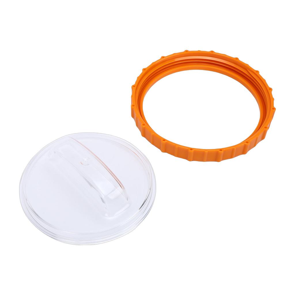 P07018 Orange Nut with P07019 Clear Lid, Plastic Pool Sand Filter, Leakproof Pressure Stability Pump Replacement Accessory for Pool
