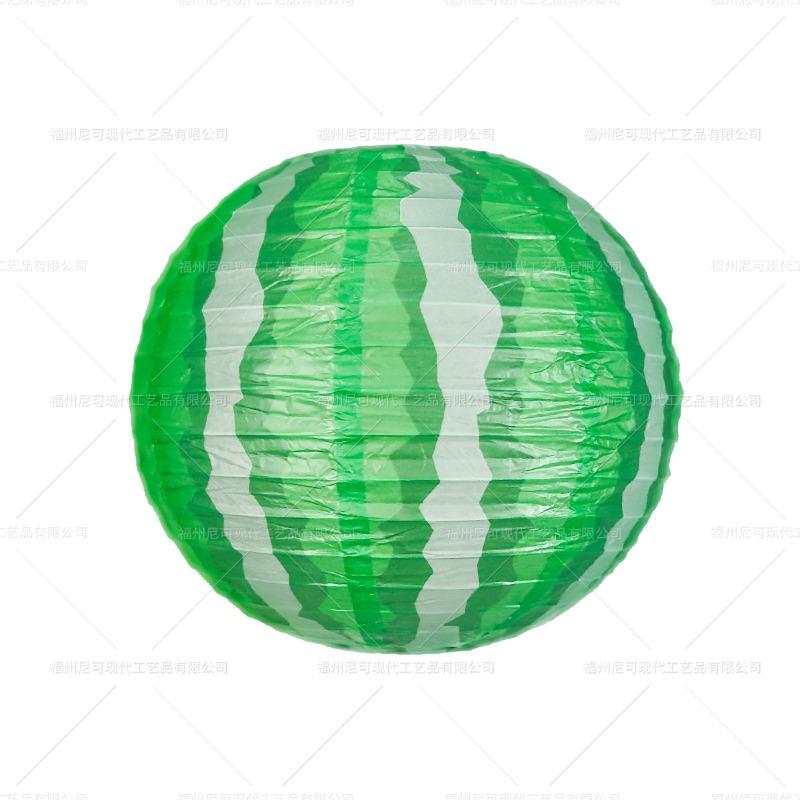 Lanterna di Carta a Forma di Anguria per Decorazioni Festa Hawaiana Tema Frutta Estiva Ciondoli da Appendere per Compleanni di Bambini Decorazione Giardino