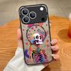 Colorful Skeleton Pattern Case For iPhone 17 Pro Max Case iPhone 16 Pro Max 15 14 13 16E 17E Magnetic For Magsafe Hybrid Matte Cover