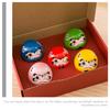 Statue Little Bodhidharma Ornaments Daruma Tumbler Ceramic Figurine Red Japanese Figurines