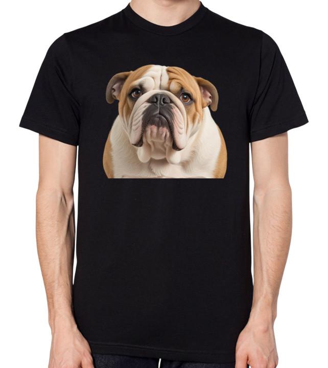English Bulldog T-Shirt Men Women Unisex Top Cute British Breed Dog S разноцветный