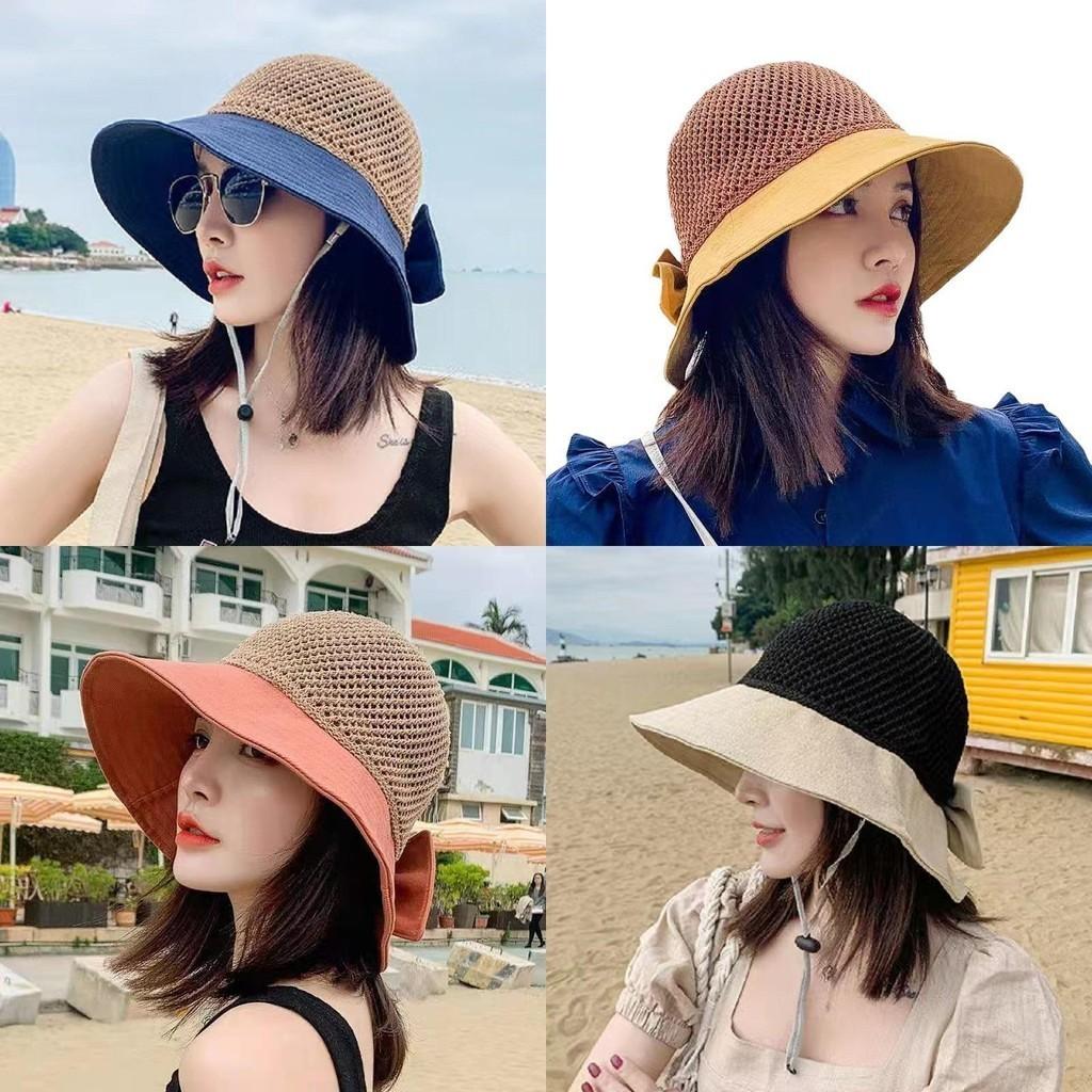 Hollow Out Butterfly Bow Fisherman Hat Women Summer Fashion Sun Hat