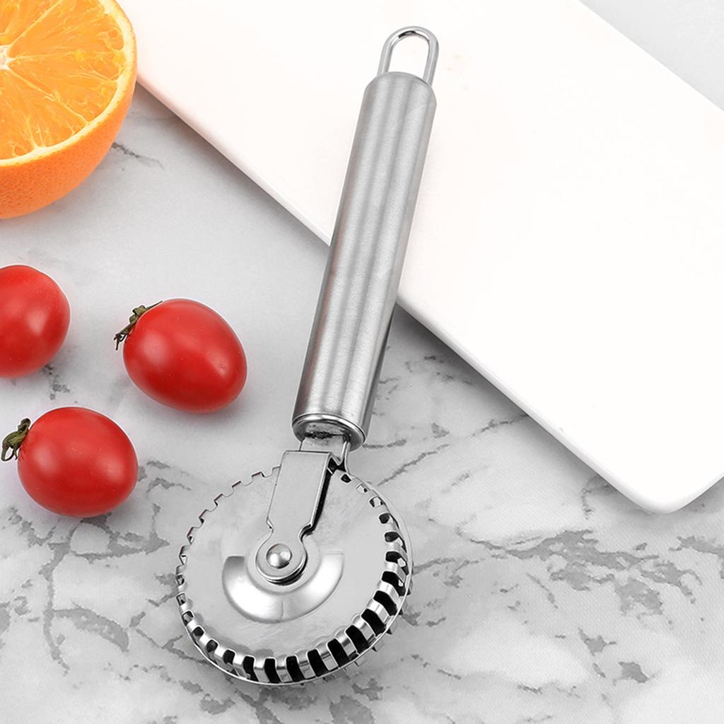 Stainless Steel Ravioli Roller Cutter Wheel for Precise Pastry Dough Sealing Crimping for Home Baker and Professional