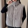 Fashion Winter Sleeveless Vest Woman Warm Outerwears Casual Thick Women's Jackets