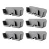 6PCS Plastic Wall Mounted Glasses Storage Case Easy Installation Eyewear Organizing Holder for Sunglasses Display