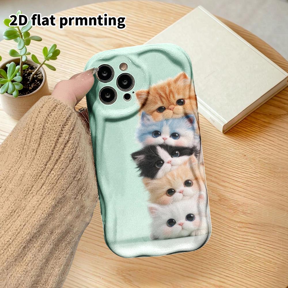 Phone Case: 2D Flat Design Suitable for iPhone 18 17 16 15 14 13 Pro Film Protective Case, Couple Style, Stackable Fun, Christmas and Halloween Gifts