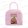 Cute Capybara Print Women Men Lunch Bag Fashion Animal Capybara Portable Insulated Bags School Kids Multifunctional Food Handbag