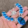 Blue Topaz Gemstone Handmade 925 Sterling Silver Jewelry Necklace 18" KKG-428