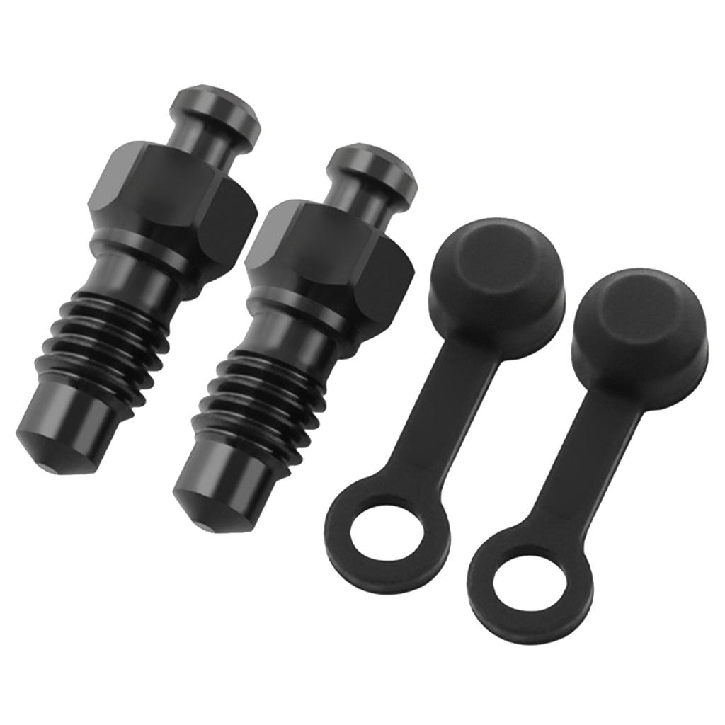 Disc Brake Caliper Exhaust Screw with Dust Cap Motorcycle Brake Caliper Bleed Screw Metal Bleed Screw Accessories