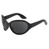 Fashion Y2K Punk Cool Women's Eye Sunglasses New Oval Oversized Glasses Suitable for Street Trends Po Wear Accessories