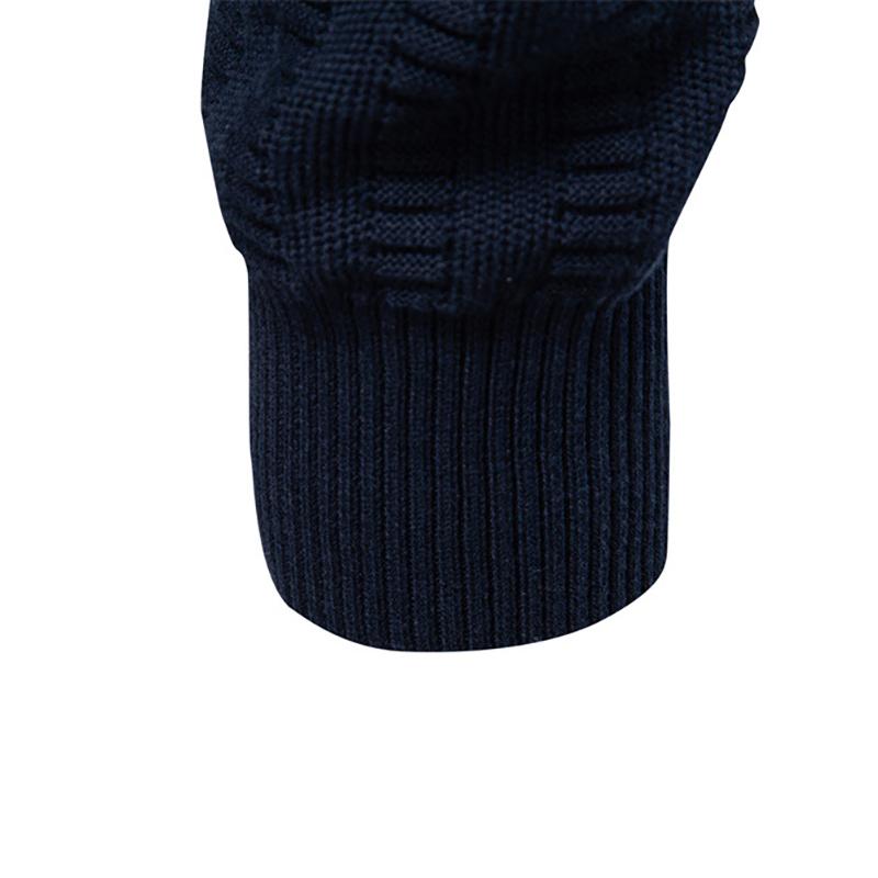 AMI 2025 Autumn and Winter Embroidery New Striped Jacquard Men's Plus Size Sweater, Half Zipper Stand Up Collar Business Sweater