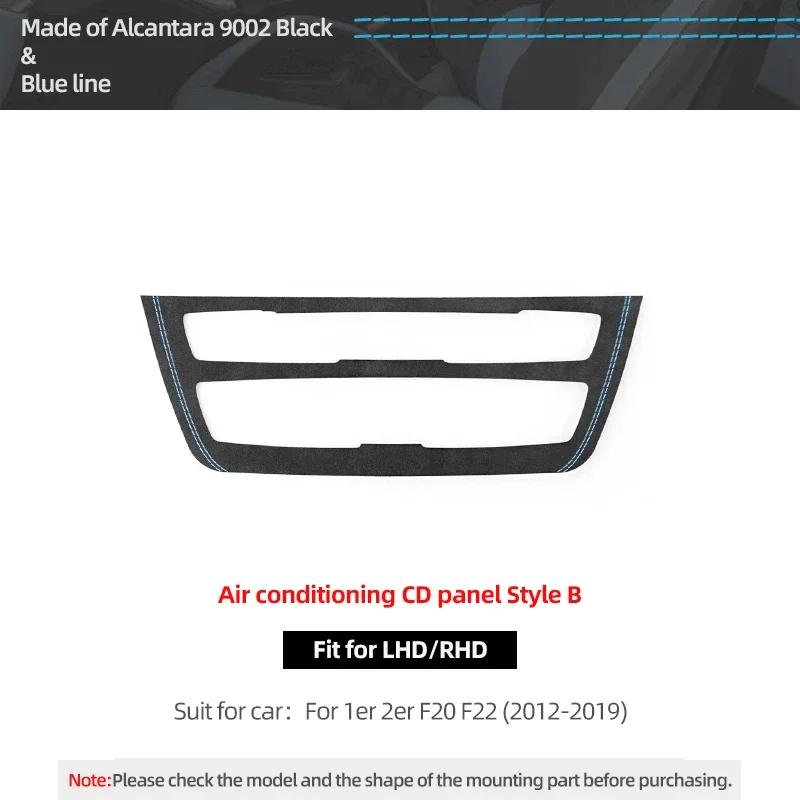 Betterhumz For BMW F20 F21 F22 Series 1 2 M235i Car Interior Air Conditioner CD Trim Panel Sticker Made of Alcantara Accessories