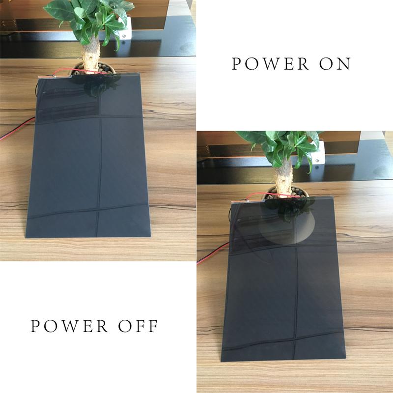 Sunice 10смx10см Черная PDLC Умная Пленка для Тонировки Окон Переключаемая Пленка для Приватности Маленький Размер Образец Стекло Наклейка самоклеящаяся 10x10cmSmallSize