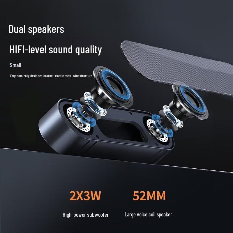 Newmine BT66 Wired Mini USB Computer Speakers CN plug (adapter included) (CN version)