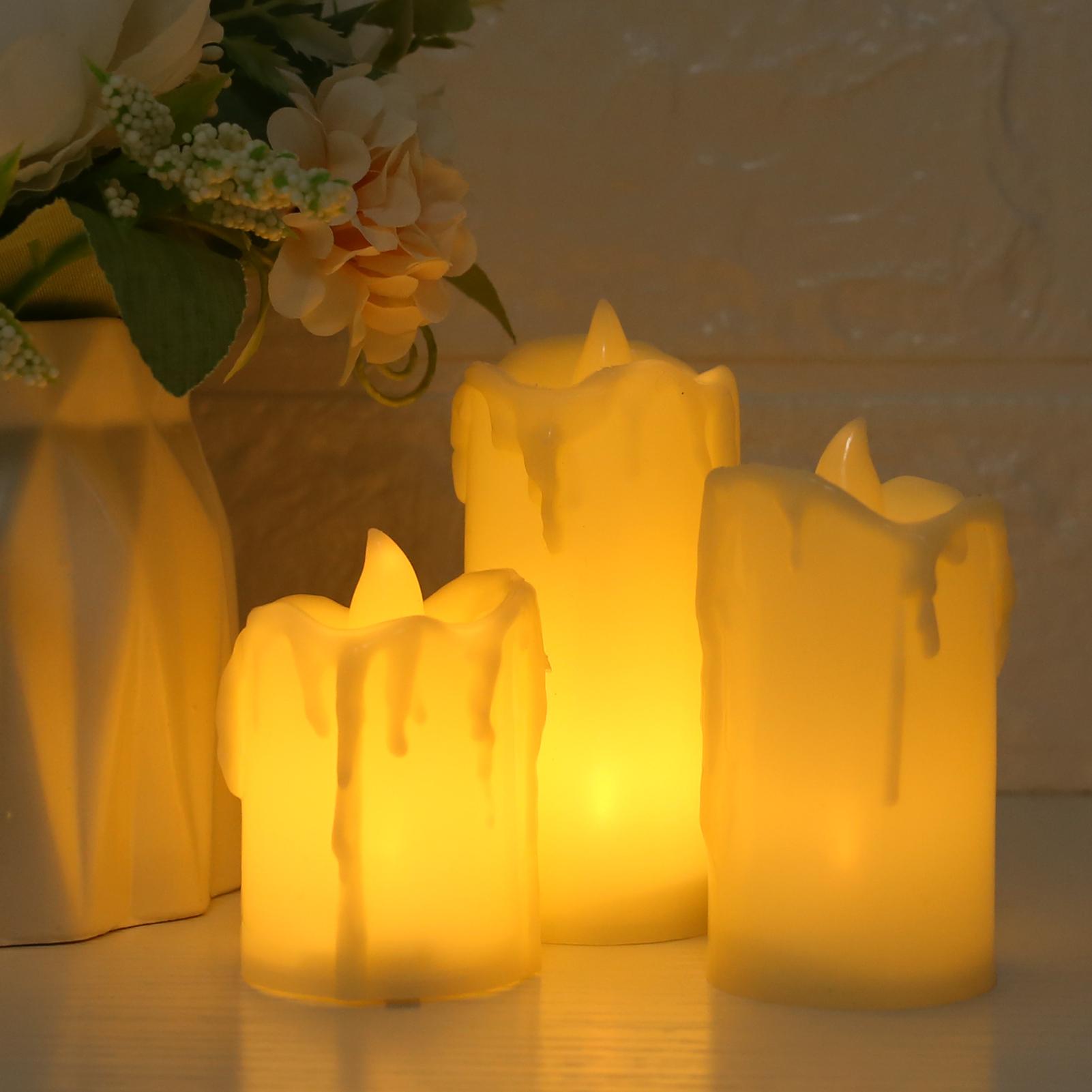 

Беспламенные чайные свечи, работающие от батареек более 200 часов, электрические светодиодные свечи для украшения Хэллоуина, Рождества, светодиодное освещение