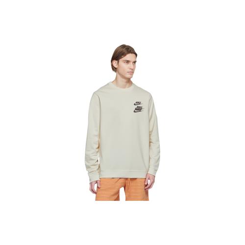 Nike Overlapping Logo Print Crewneck Pullover Sports Sweatshirt Unisex