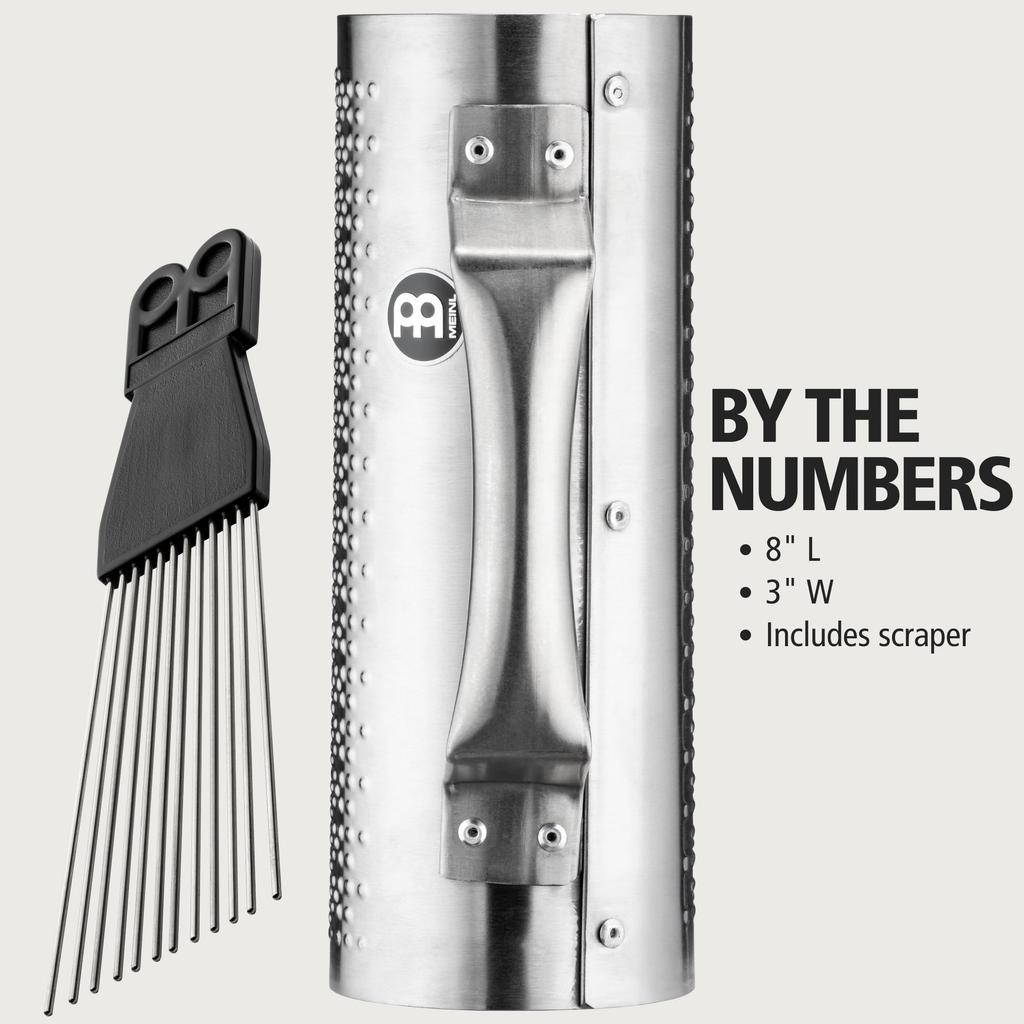MEINL Percussion Merengue Guira Brushed steel MGU4 ABS X-Small (with creper) []