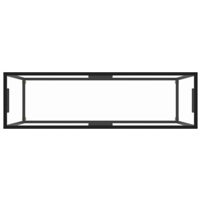 VidaXL Table console Transparent 120x35x75 cm Verre trempé