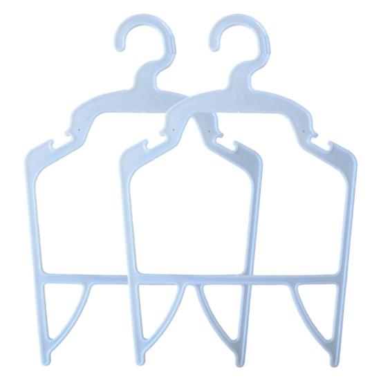 

2 шт. вешалки для одежды для домашних животных с прорезями, нескользящий компактный органайзер для одежды для домашних животных M